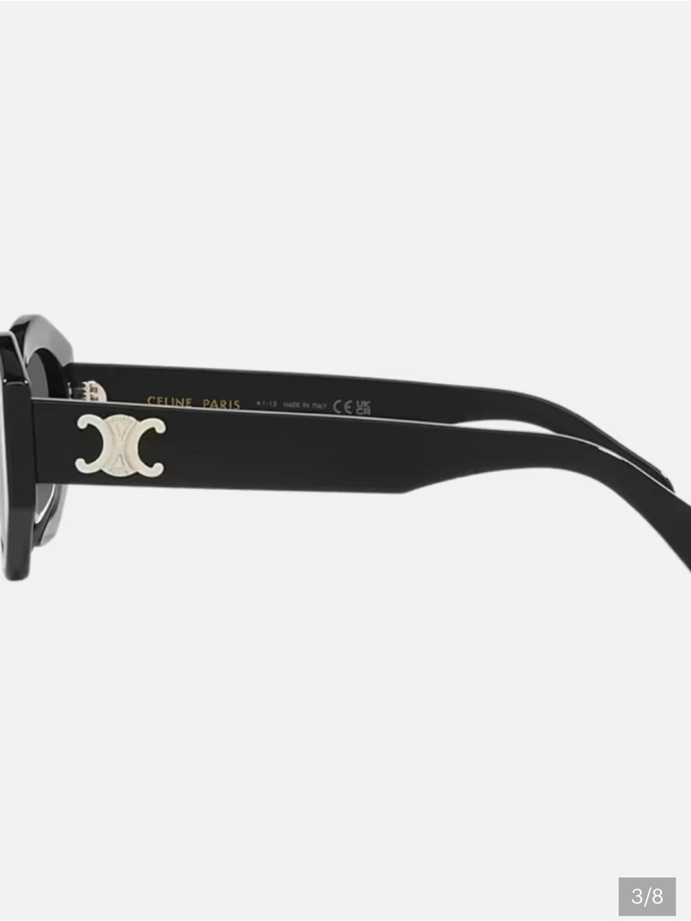 Celine Black Triomphe Sunglasses 💎NWT💎 NEVER WORN - Picture 3 of 15